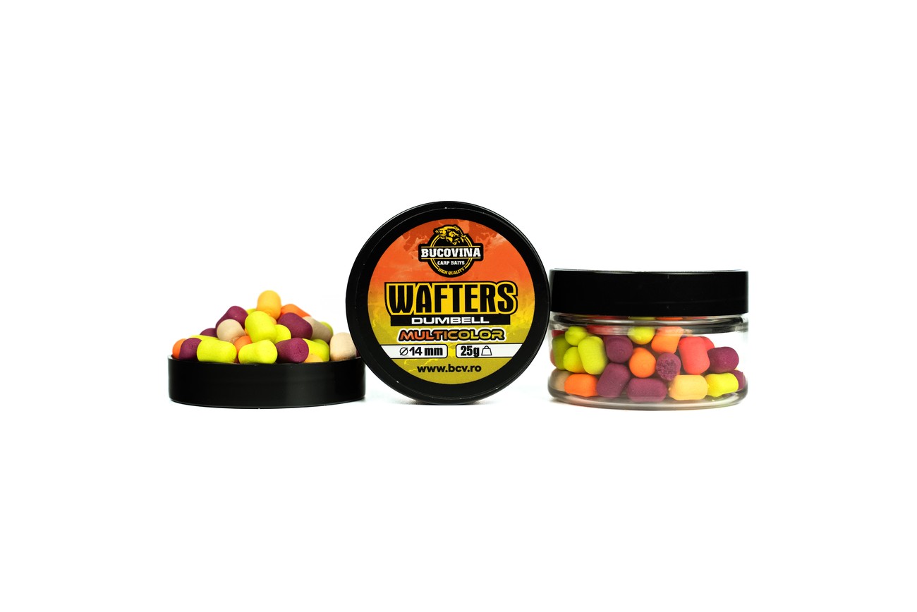 Wafters-Dumbells-Multicolor-14mm-25g-1 Wafters con forma de mancuerna multicolor 14 mm 25 g - Imagen 1